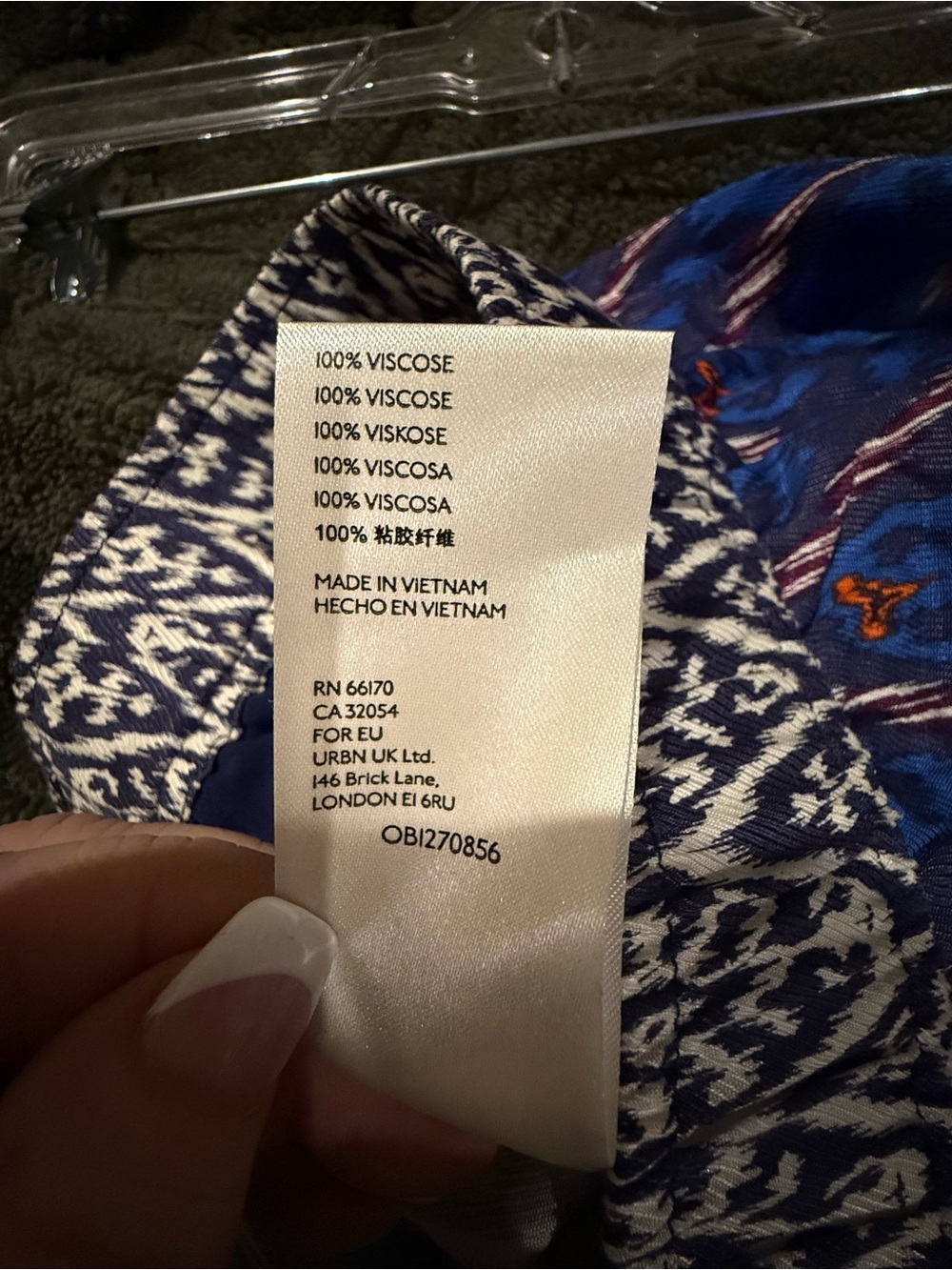 Anthropologie Vale Blue Patterned Wide-Leg Printed Pants - Picture 8 of 8